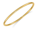 Polished Slip On Bangle in 14K Yellow Gold (3.00 mm)